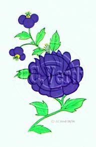Flower for Platter Decal